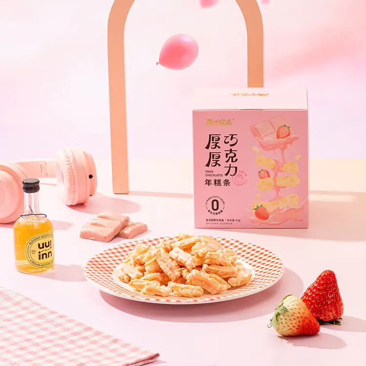 60g bánh quy sô cô la dâu tây